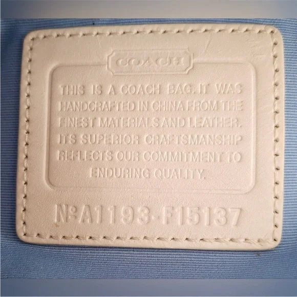 COACH CHELSEA SIGNATURE STRIPE HERITAGE TOTE F15137 - Picture 10 of 12